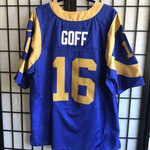 Rams Goff NFL Football Jersey